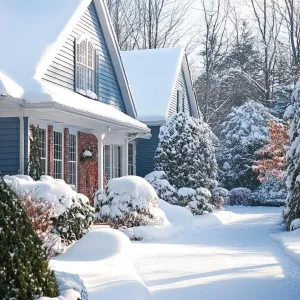 Snow-Kissed Serenity in the Suburbs