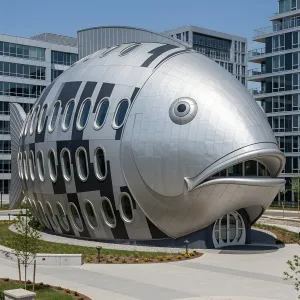Silver Fish Takes The Architectural Bait