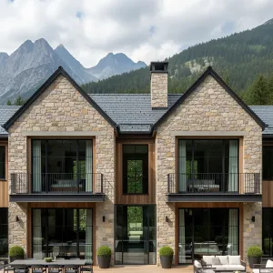 Pebble-Perfect Peaks Pavilion