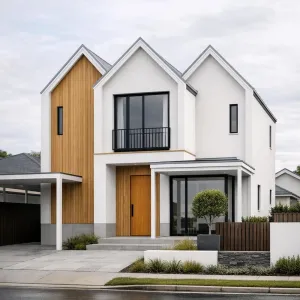 Scandi Twin Gables Streetside Refuge