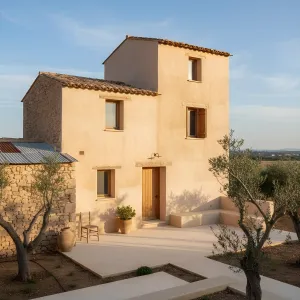 Sunlit Rural Mediterranean Tower Home