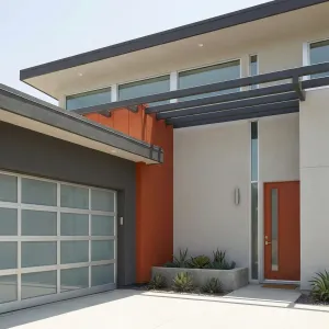 Citrus Column Entry With Floating Shade Fins