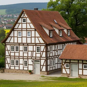 Bavarian Beauty Amidst Blossoms