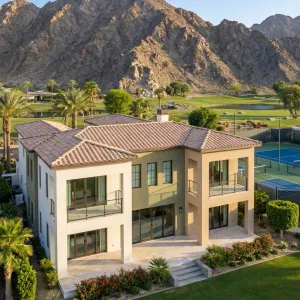 Desert Fairway Villa With Mountain Backdrop