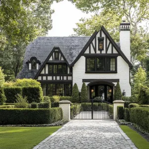 Majestic Tudor Facade in Greenery