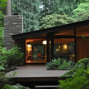 Nestled Elegance in a Green Embrace