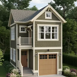 Cozy Abode: Petite Dwelling with Integral Garage