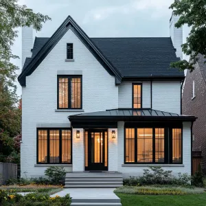 Symmetrical Façade With Minimalist Detailing