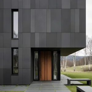 Rock Solid Elegance: A Modern Facade Tale