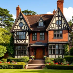 Tudor Elegance Amidst Lush Green