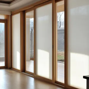 Sliding Doors With Translucent Paper