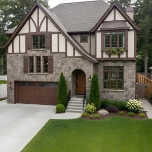 Rustic Gables with Stone Grace