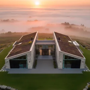 Dawn Delight on a Misty Meadow