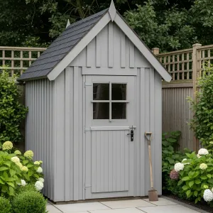 A Cheerful Hutch with a Slate Cap