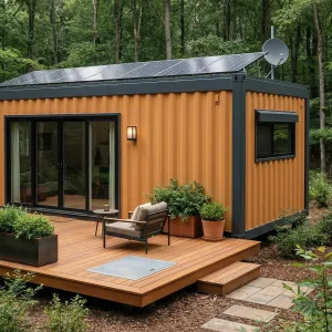 Solar-Powered Grove Container Retreat