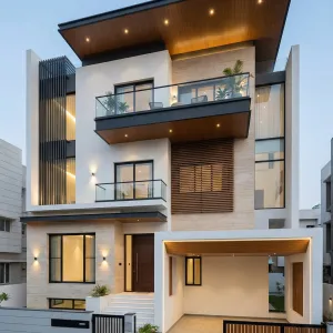 Skyline Balcony Timberfront Residence