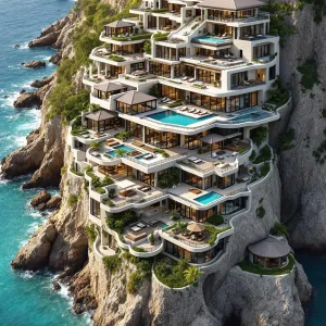 Clifftop Paradise: A Mansion in the Clouds