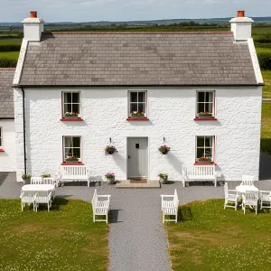 Chic White Haven with a Grey-Hued Crown