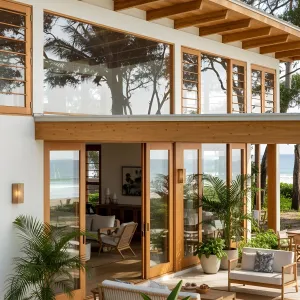 Beachfront Serenity with a Splash of Green