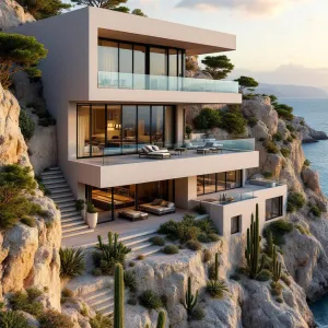 Cliffside Bliss: A Modern Escape