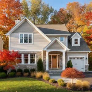 Suburban Oasis Painted in Autumn Hues
