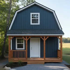 Gambrel Loft Porch Shed