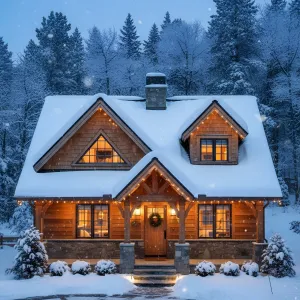 Cedar-Eaves Winter Glow Cottage