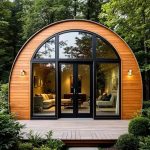 Rounded Retreat of Wooden Whimsy