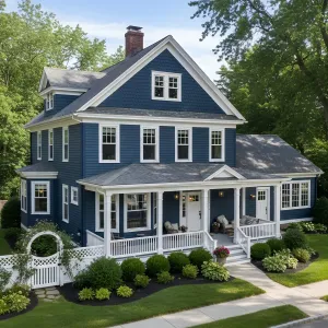 Inkblue Gables With Porch Grace