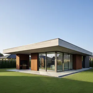 Concrete Canopy Garden Pavilion