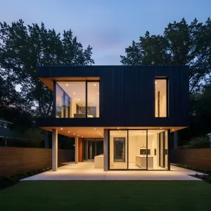 Cantilever Lantern Courtyard Dwelling