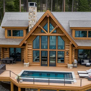 Rustic Cabin Dreamscape by the Lake