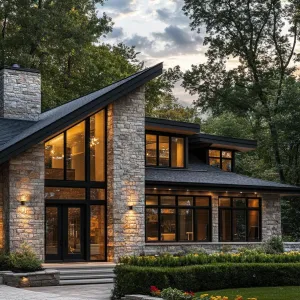 Sloped Stone Enchantment with Gleaming Glass