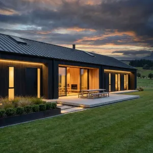 Lantern Barn Over Open Pastures