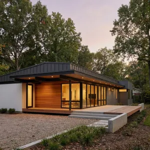 Woodline Lantern Glassfront Ranch Escape