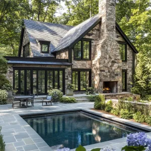 Luxurious Stone Cottage with Poolside Paradise