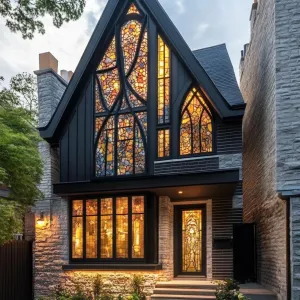 Stained Glass With Contemporary Patterns