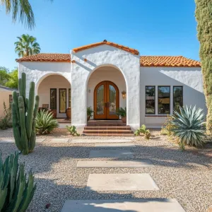 Sunlit Adobe: A Spanish Daydream