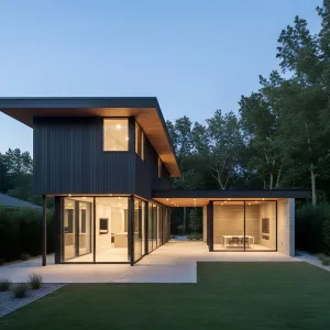 Starlit Canopy Courtyard House