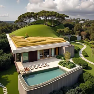 The Hillside Hideout: Where Grass Meets Glam
