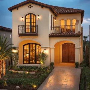 Preview of Mediterranean Villa: Arches and Evening Glow