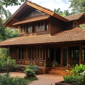 Rustic Retreat with a Kerala Flair