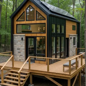 Enchanting Woodland Bungalow With Modern Flair