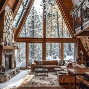 Cozy A-Frame Retreat With A View