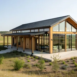 The Ultimate Ranch Abode: Glass and Steel Delight