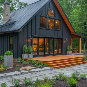 Gabled Enchantment with Forest Views