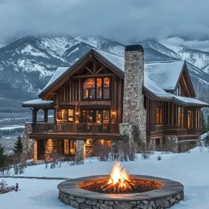 Mountain Magic: Firelit Lodge Dreams