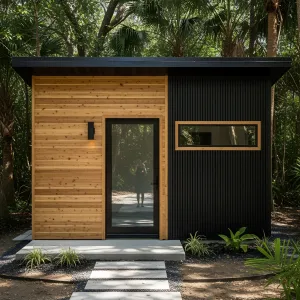 A Woodsy Wonder: Sleek Shed Sensation