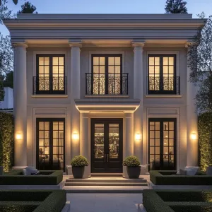 Majestic Columns: The Villa Elegance Unfolded