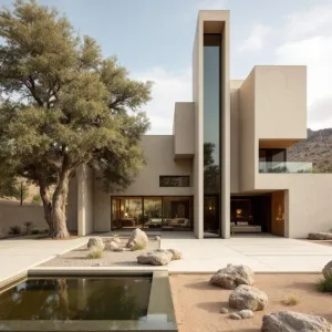Desert Box Oasis with Reflective Surprise